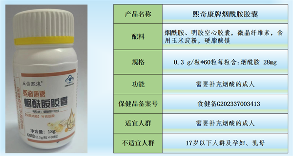 熙奇康牌烟酰胺胶囊